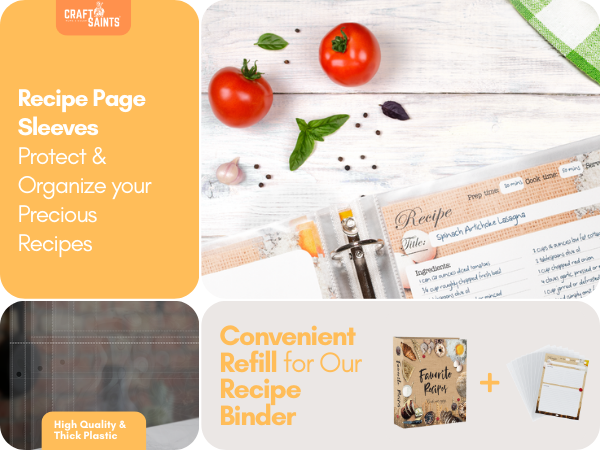 recipe page protectors