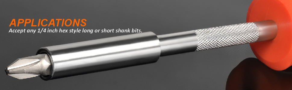SCREWDRIVER BIT HANDLE FOR BITS