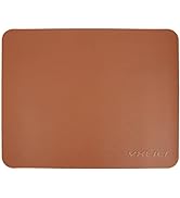 YXLILI Mouse Pad, Non-Slip PU Leather Mouse Mat, Waterproof Ultra Smooth Mousepads with Stitched ...