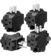 K KASONIC - 3-Outlet Grounding Adapter, Multiple Plug Outlet Extender, Power Splitter, [ETL Liste...