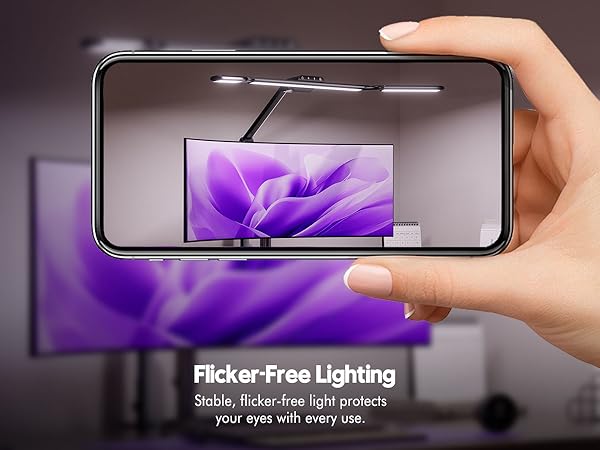 work desk light video call