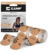 GJUMP Floral Sports Kinesiology Tape – 40 Precut Strips, Kinetic Tape | Athletic Tape for Running...
