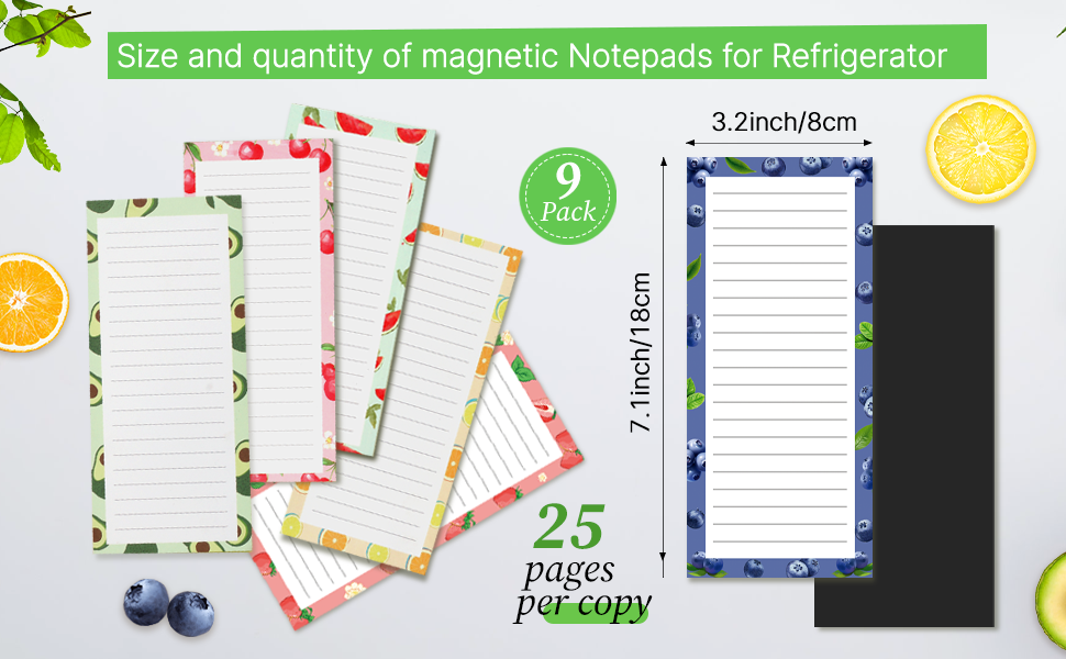 Magnetic Notepads for Refrigerator