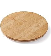 Oridom 10 Inch Bamboo Lazy Susan Organizer Turntable for Kitchen Cabinet Table Refrigerator Lazy ...