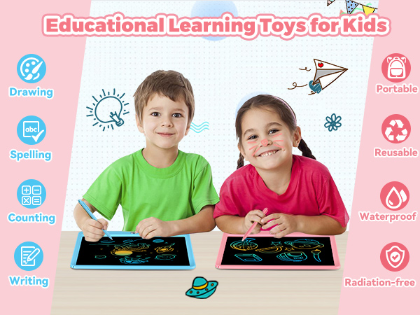 boogie board doodle pad 2 year old girl toys toddler doodle board led drawing pad for kids