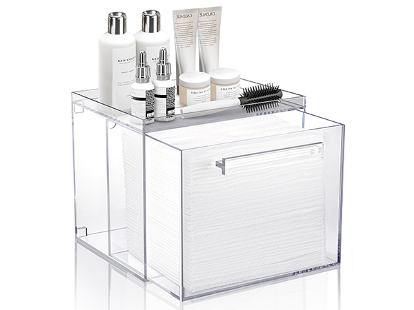 Acrylic Face Towels Storage Box Compatible With Clean Skin Club Clean Towel XL
