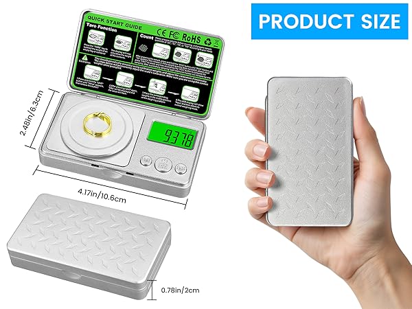 Portable size and beautiful appearance