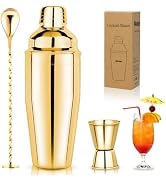 Cocktail Shaker Set Martini Shaker Set 24oz Bartender Set with Margarita Mixer Drink Shaker, Meas...