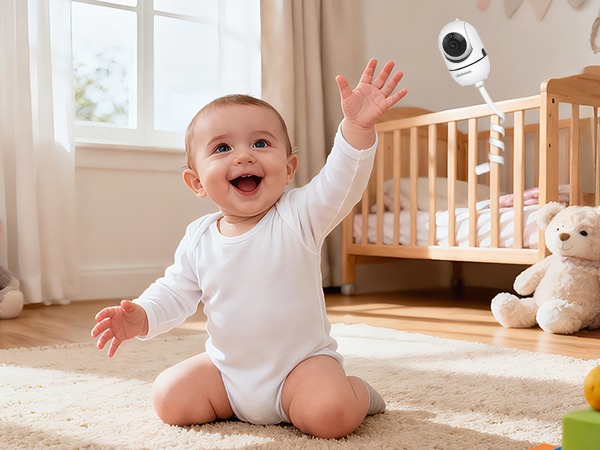 baby monitor mount in play room