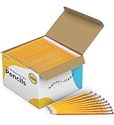 Enday #2 Pencils Bulk - 500 Pack, Pre-Sharpened Wood-Cased Pencils in Bulk with Latex-Free Eraser...