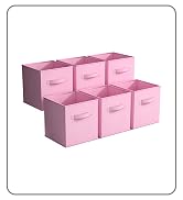 Sorbus Storage Cubes - 11 Inch Foldable Fabric Baskets for Organizing Pantry, Closet, Shelf, Toy ...
