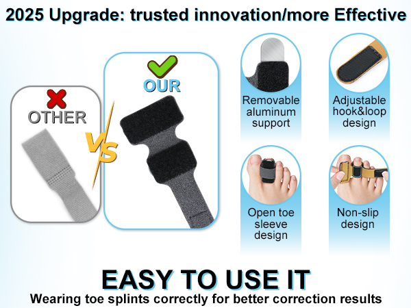 Hammer Toe Straightener with Aluminum Plate