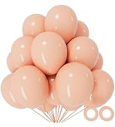 110pcs Pastel Orange Balloon 12 Inch, Pastel Orange Latex Balloons for Birthday Party Baby Shower...