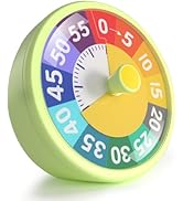 G.CATACC 60 Minute Visual Timer for Kids Toddlers Adults, 4-Inch Countdown Timer, Time Management...