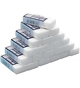 M&G 24 Pack Large Erasers Pencil Erasers, 4B Rubber Eraser Rectangular White Erasers for Drawing ...