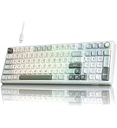 RK ROYAL KLUDGE R98 Pro Creamy Mechanical Keyboard, 96% Wired Gaming Keyboard RGB Backlit with Nu...