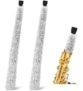 ZEAYEA 2 Pcs Alto Sax Pad Saver Brush Cleaner, Alto Saxophone Cleaning Brush, Alto Saxophone Clea...