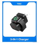 VRURC Charger for iPhone & Apple Watch, 20W USB C Fast Charging Block, 3-in-1 Compact Travel Adap...