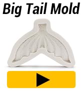 Beasea Large Mermaid Tail Mold