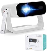 Wielio 2026 Smart Projector Android TV with WiFi 6 and Bluetooth 5.0 Built in 1000+ Apps 220 ANSI...