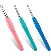 3 Sizes Crochet Hooks, Crochet Hooks for Arthritic Hands, 5.5 inch Long Ergonomic Crochet Needle ...