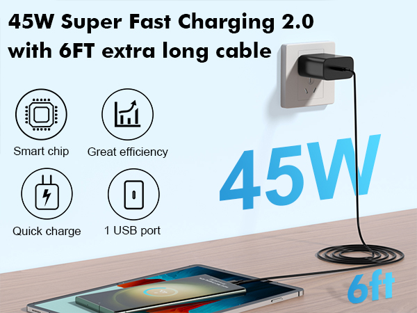 super fasr charger 45w faster