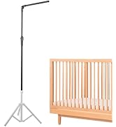 Quynhni Baby Crib Mobile Arm,Mobile Hanger for Crib Adjustable Height 56-78" Top Can Rotate 180° ...