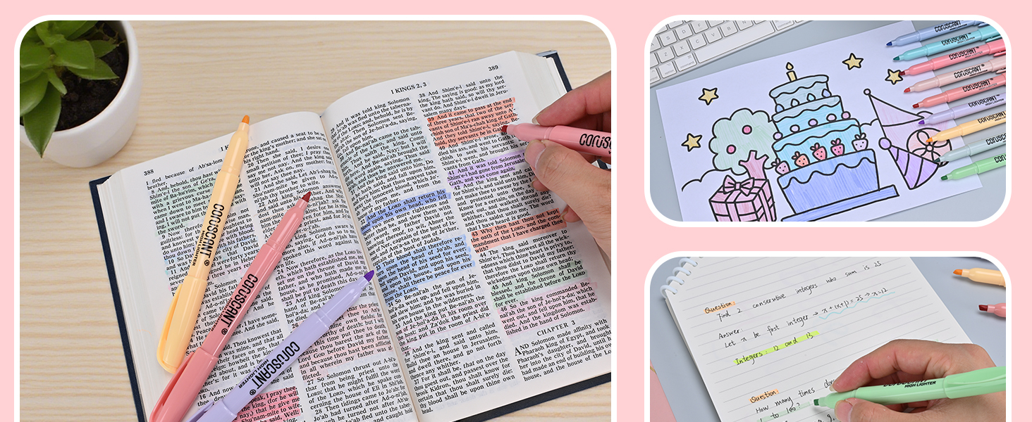 pastel highlighter