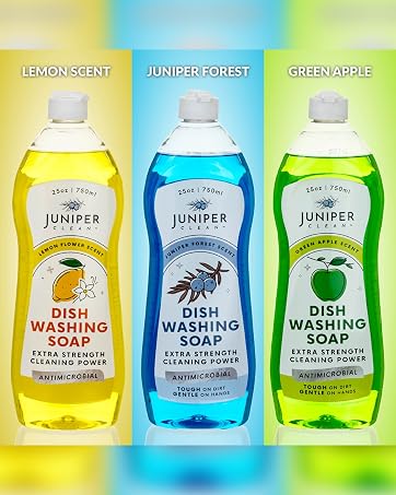 juniper clean dish washing soap apple lemon juniper green apple