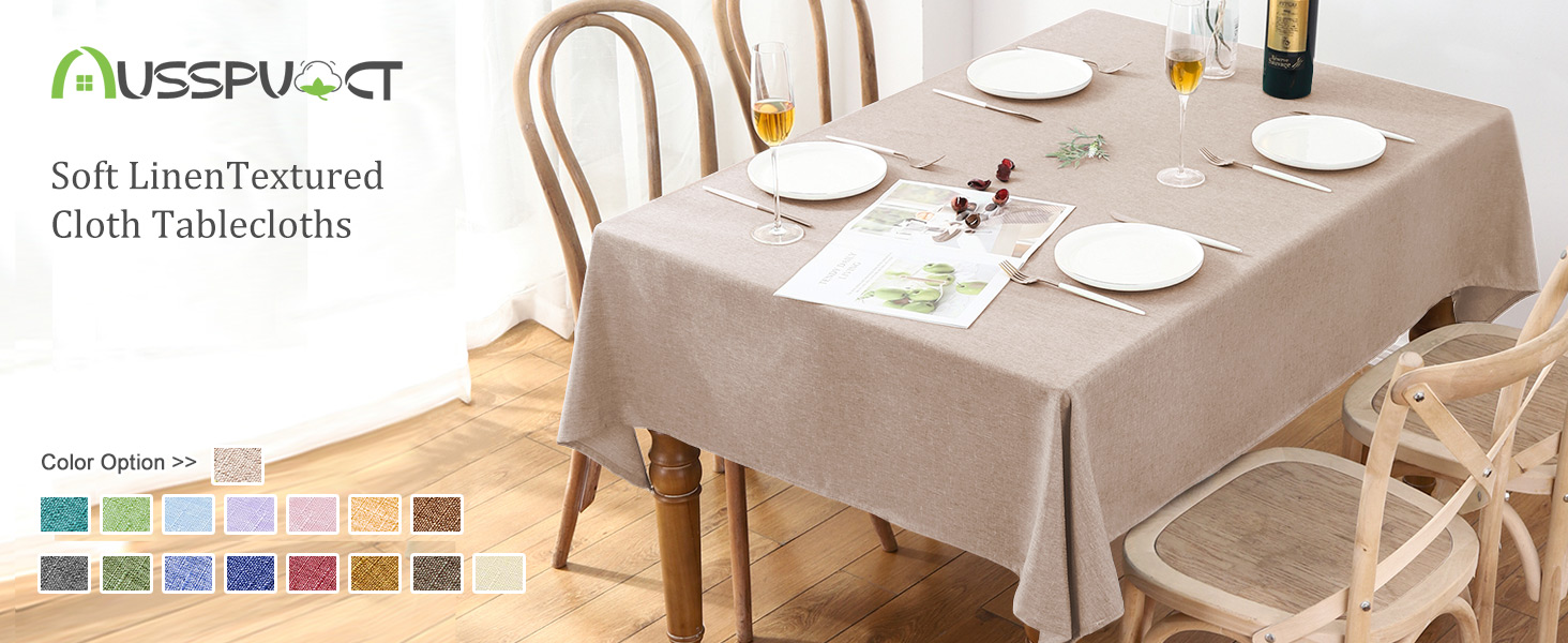 Khaki tablecloth