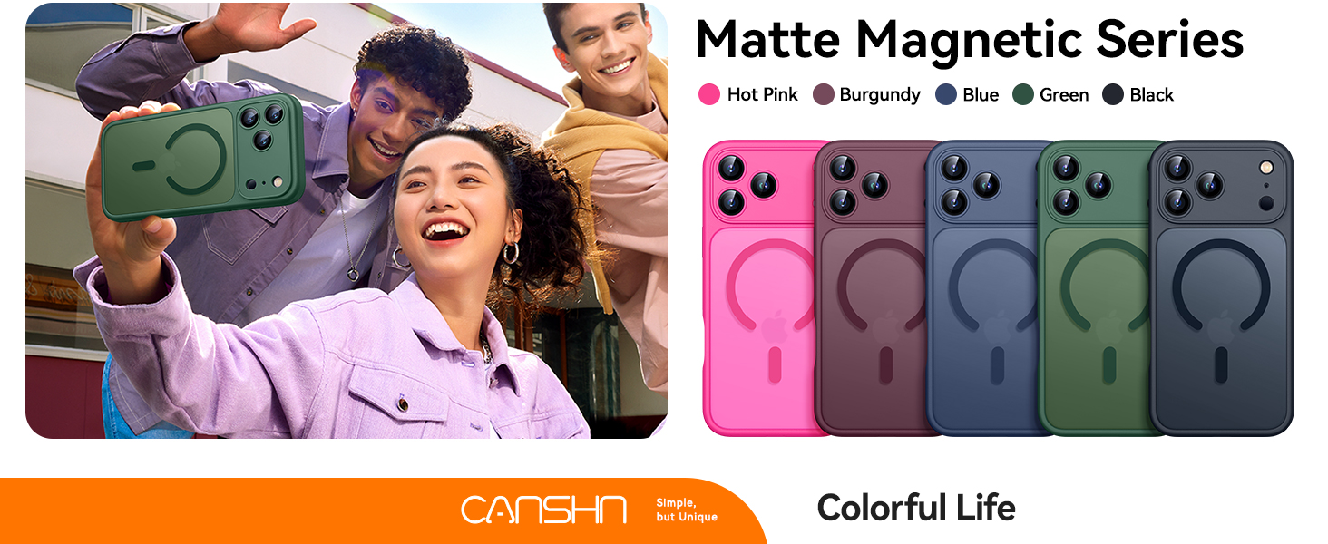 Full Coverage Camera Protection Magnetic Shockproof Compatible with iPhone 18 Pro Case 6.3 inch