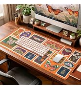 iCasso Insect Mouse Pads for Desk, Cute Computer Mat, XXL Desk Mat for Keyboard and Mouse, Aesthe...