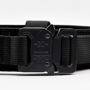 Handle and Heavy Metal Buckle for Medium and Large Dogs, with Patches and Airtags Case