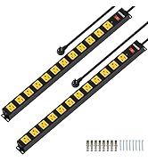 12 Outlet Power Strip 2 Pack