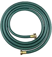 Darnassus PVC Garden Hose 1/2 Inch Green Heavy Duty Water Hose with Solid Brass Fittings,No Leaki...