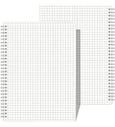 AHGXG Graph Paper Notebook Spiral (2-Pack) - Large B5 Quad Ruled Notebook Journal 7.3"X 10", 100 ...