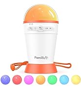 Sound Machine Baby for Sleeping, FamiSym Portable Baby Sound Machine and Night Light, Shushing Ba...
