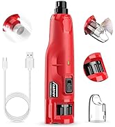 Casfuy Dog Nail Grinder Quiet - (45db) 6-Speed Pet Nail Grinder with 2 LED Lights for Large Mediu...