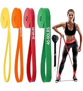 Resistance Bands,4-Level Pull Up Assist Bands Set with Door Anchor, Workout Bands,for Men and Wom...