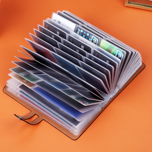 Business card holder keeps your cards organized