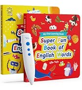 TEKFUN Learn to Read Sound Books with Talking Pen, Educational Autism Sensory Toys for Kids, 500+...