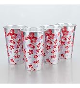 TJ Color Changing Aluminum Metal Cups, Reusable Party Cup Set, Aluminum Drinking Cups, Set of 4, ...