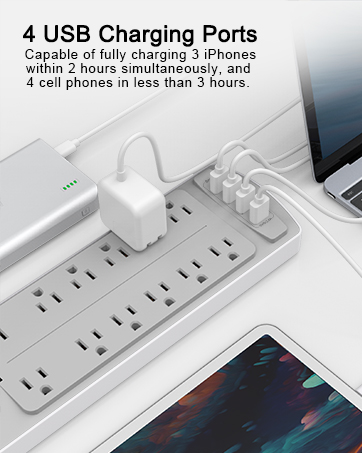 extension cord with multiple outlets