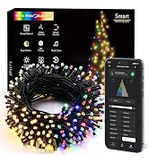 Brizled Smart Christmas Lights, 66FT 200 LED Color Changing Christmas String Lights App & Voice C...