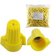 Yellow Winged Electrical Wire End Connectors Caps Bulk 500 Pack Small Twist-on Wire Connectors Nu...