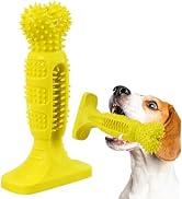 IPTPAS Dog Chew Toy for Teeth Cleaning, Natural Rubber Toothbrush Stick with 360° Bristles, Durab...