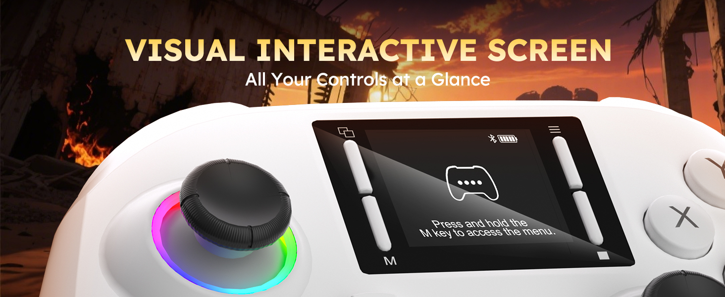 This PS4 controller with display helps gamers check settings instantly without confusion.