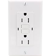Baomain GFCI Receptacle 15Amp 120VAC 60Hz Tamper-Resistant Outlet, Ground Fault Circuit Interrupt...