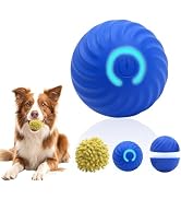 Interactive Dog Ball Toys, Automatic Rolling & Jumping Pet Ball with 2 Durable Covers, Rechargeab...