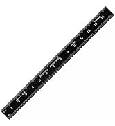 PEC Tools 6" x150mm Stainless Steel Ruler, 1/50" Thick X 1/2" Wide, Dual-Sided Accuracy of 0.5mm ...